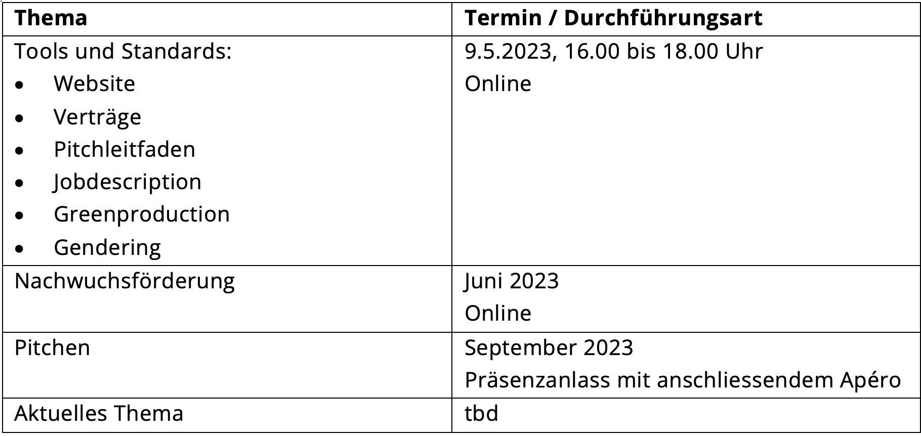 NEXT Programm 2023